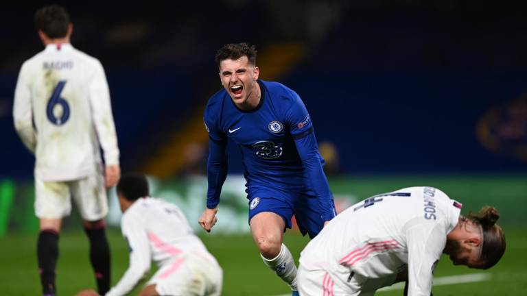 Mason Mount marca el segundo gol del Chelsea en el partido.