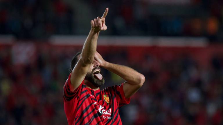 Vedat Muriqi festeja su gol.