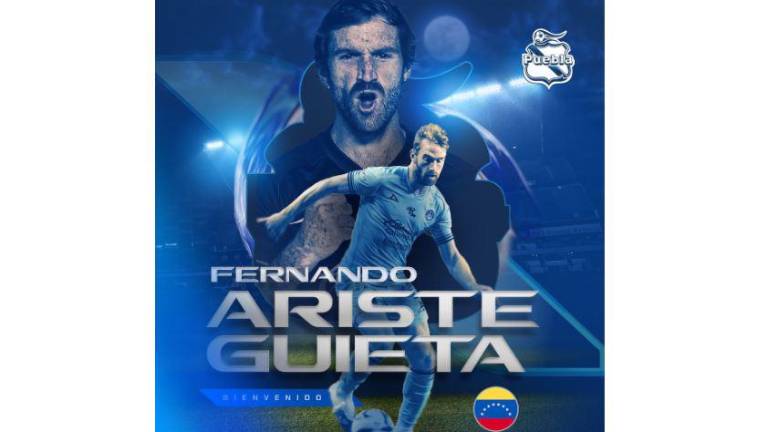 Fernando Aristeguieta es nuevo refuerzo del Puebla.