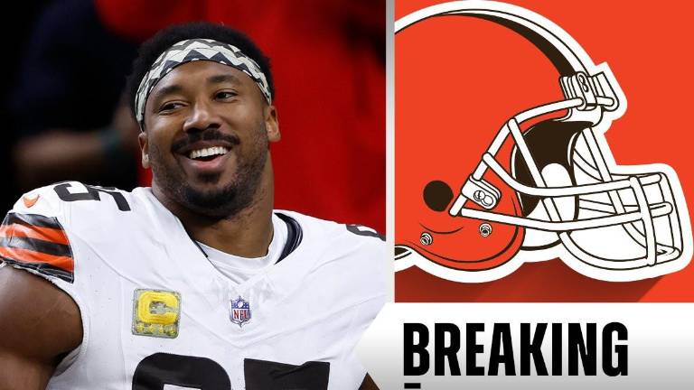 Browns le llega al precio a Myles Garret.