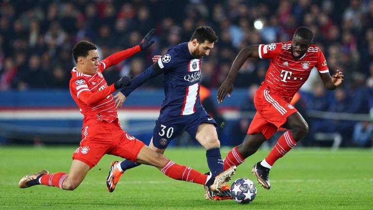 Lionel Messi poco pudo hacer para evitar la derrota del PSG ante el Bayern Múnich.
