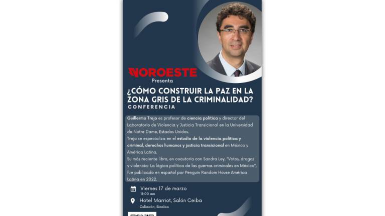 Datemex invita este 17 de marzo a conferencia magistral con Guillermo Trejo, en el Hotel Marriot en Culiacán.