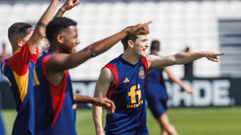 La Selección de España ha completado una intensa sesión no exenta de buen ambiente.