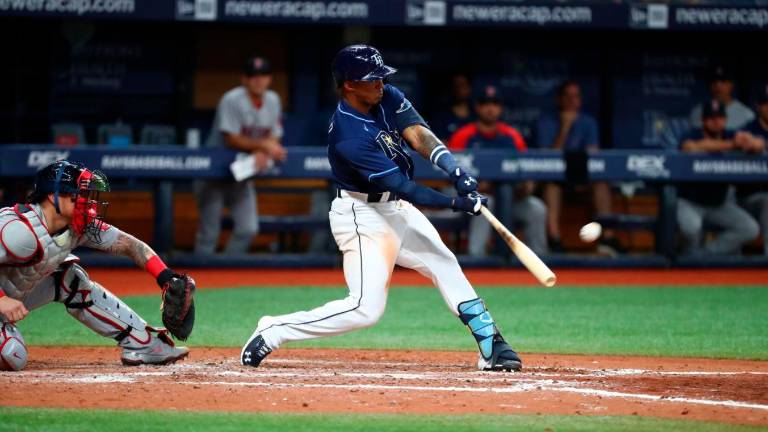 El dominicano Wander Franco con los Tampa Bay Rays le garantizan 182 millones de dólares.
