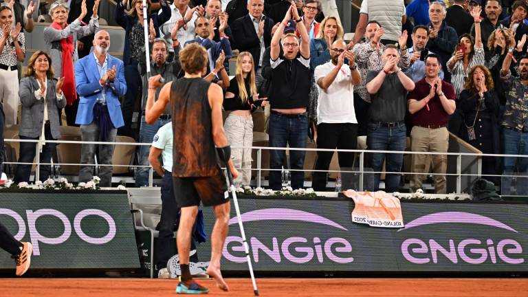 Alexander Zverev tuvo que abandonar la semifinal.