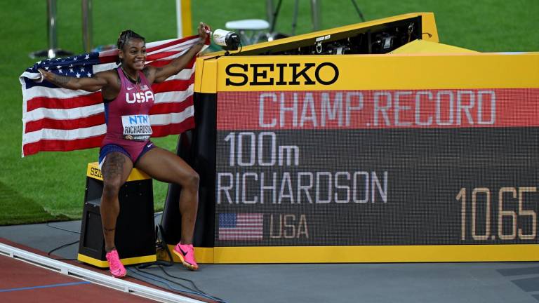 Sha’Carri Richardson se impuso a la jamaiquina Shelly-Ann Fraser-Pryce.