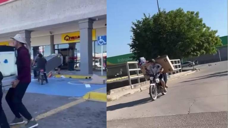 Las personas aprovecharon para saquear tiendas departamentales.