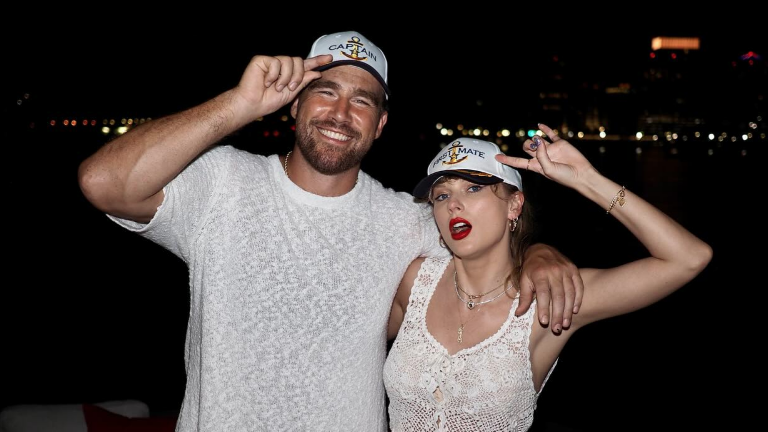 Travis Kelce y Taylor Swift.