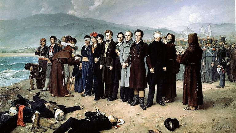 Antonio Gisbert, Fusilamiento de Torrijos y compañeros en Málaga, 1888.