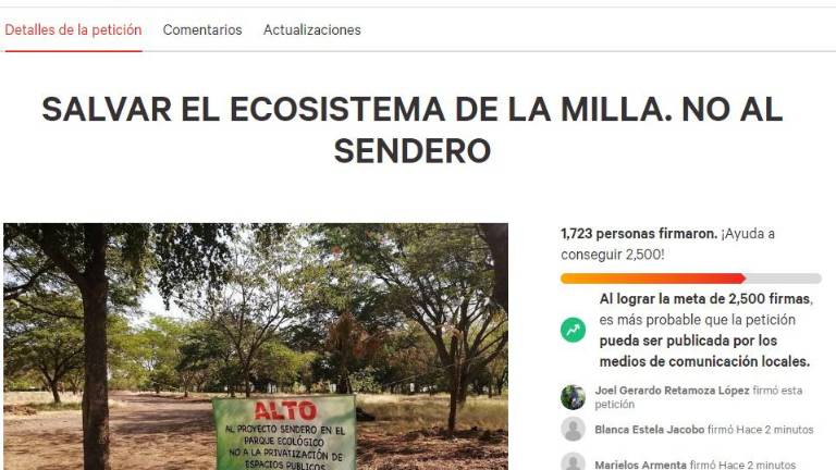 La petición señala cinco puntos por los cuales piden que no se realice esta obra.