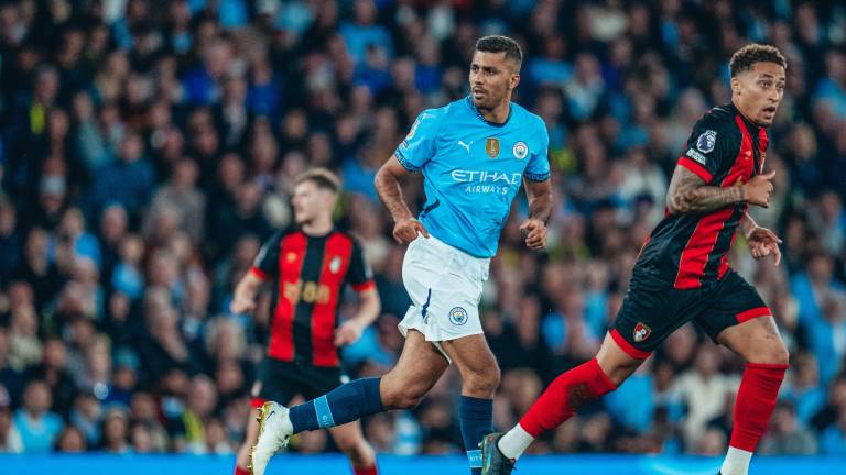 Rodri volvió a la actividad en el triunfo del Manchester City sobre el Bournemouth.