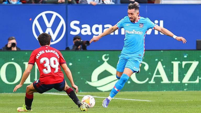 Atlético de Madrid vence 3-0 al Osasuna.