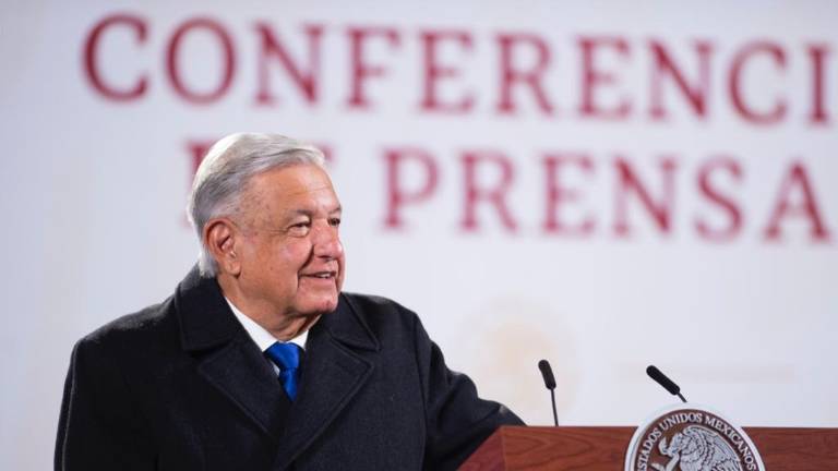 Andrés Manuel López Obrador, durante la conferencia matutina.