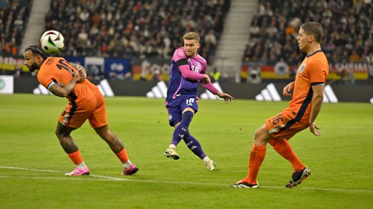 Maximilian Mittelstädt comenzó la remontada alemana ante los Países Bajos.
