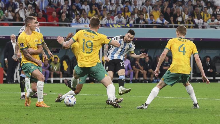 Lionel Messi convirtió su primer gol en partidos de eliminación directa.