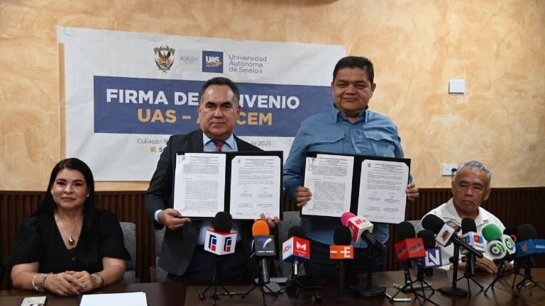 La Universidad Autónoma de Sinaloa y la Alianza para el Desarrollo de la Competitividad de las Empresas firmaron un convenio de colaboración.