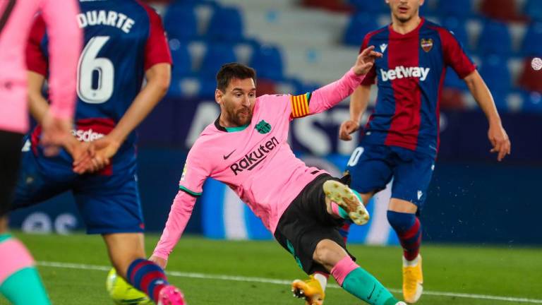 Lionel Messi llegó a 29 goles y está cerca de lograr el Pichichi, aunque el Barcelona dejó puntos valiosos.