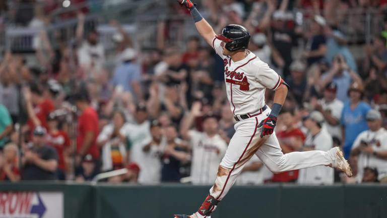 Austin Riley fue el héroe de los Bravos de Atlanta.