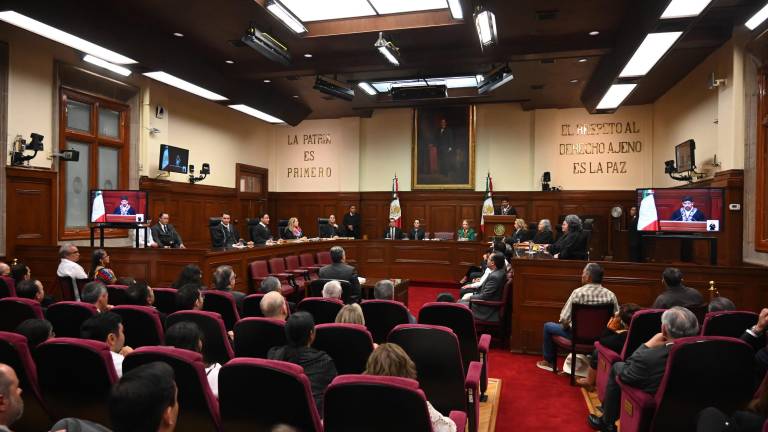 Sesión solemne de la instalación de la Suprema Corte de Justicia de la Nación.