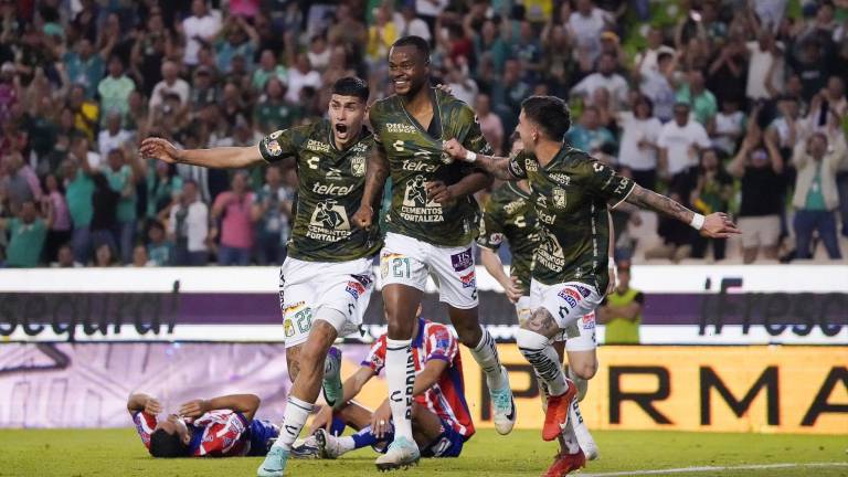 Stiven Barreiro festeja su gol.