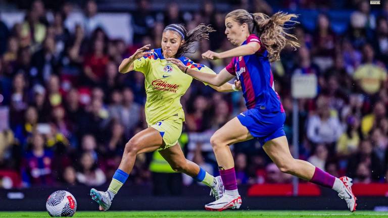 América Femenil no pudo con el Barcelona Femenil, que quedó con el triunfo en el Azteca.