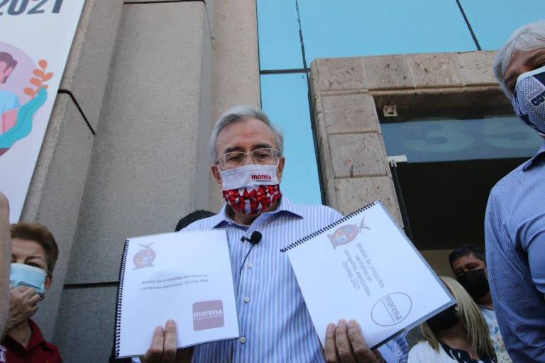 Se registra Rubén Rocha Moya como candidato a la Gubernatura por Morena