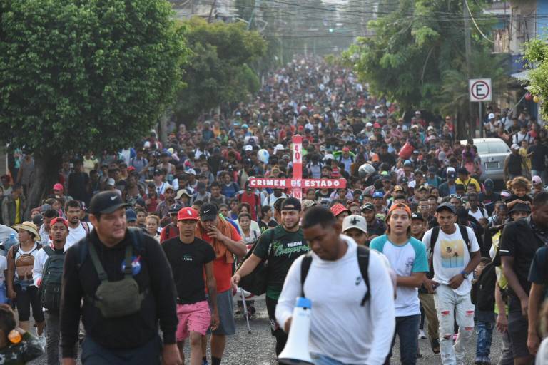 Cuatro mil salen de Tapachula en décima edición del Viacrucis migrante; CNDH pide medidas cautelares
