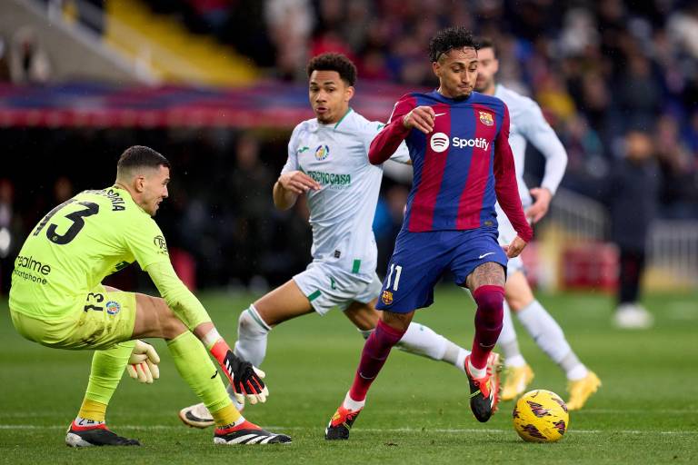 Barcelona golea al Getafe y se pone segundo de la tabla
