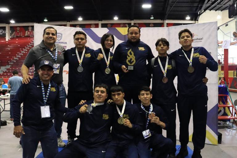 Todos los boxeadores de Águilas UAS se cuelgan medalla en la Universiada Nacional