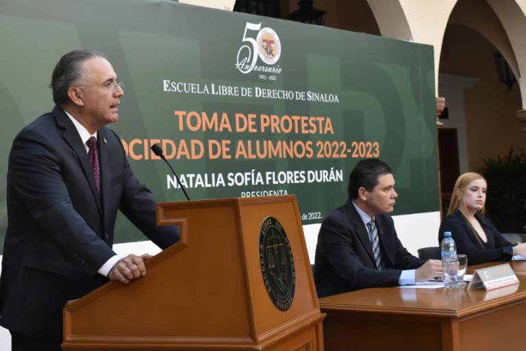 La Escuela Libre de Derecho de Sinaloa tiene nueva sociedad de alumnos