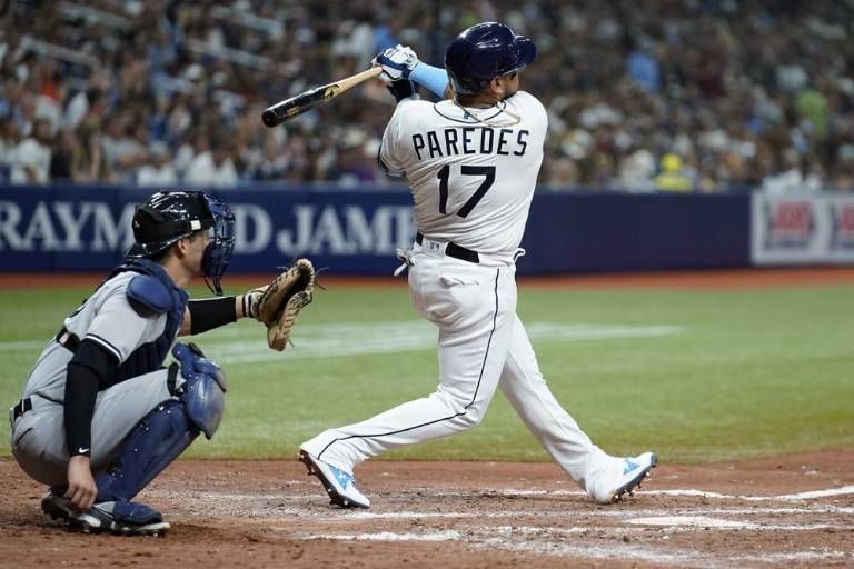 Isaac Paredes tiene juego de ensueño ante los Yanquis
