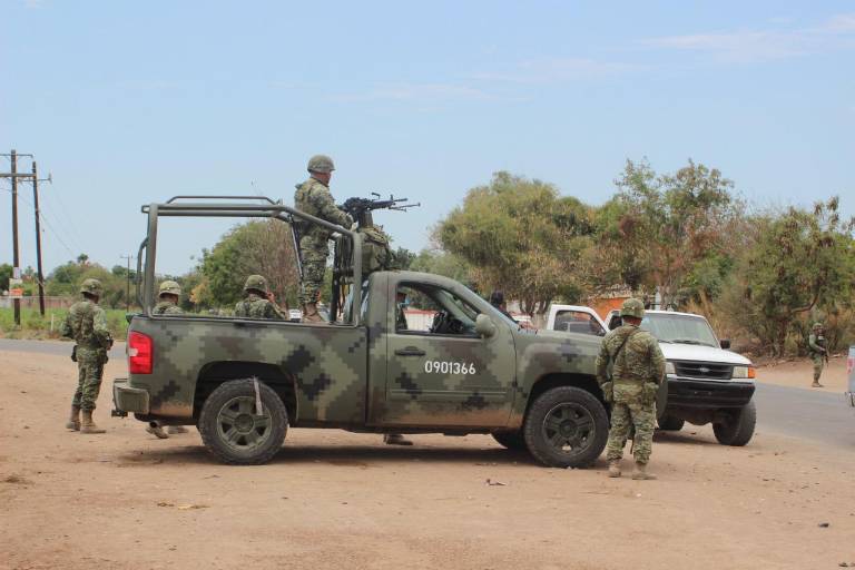 Ejército patrulla Bamoa y se retira sin hacer revisiones