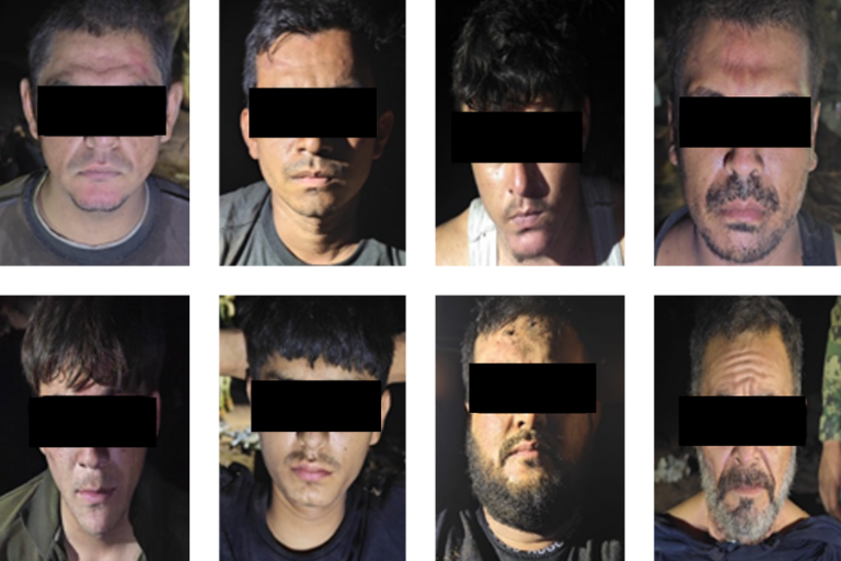 Gabinete de Seguridad confirma captura de ocho hombres tras enfrentamiento en El Tamarindo