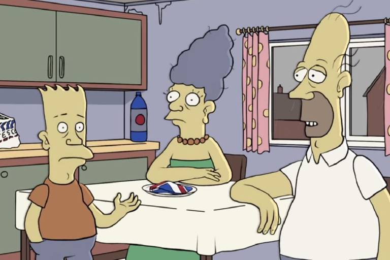 Los Simpson: Así se verían sus personajes si fuera una familia británica