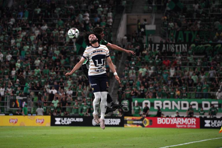 Con uno más, Pumas pierde ante Austin en su debut en la Leagues Cup