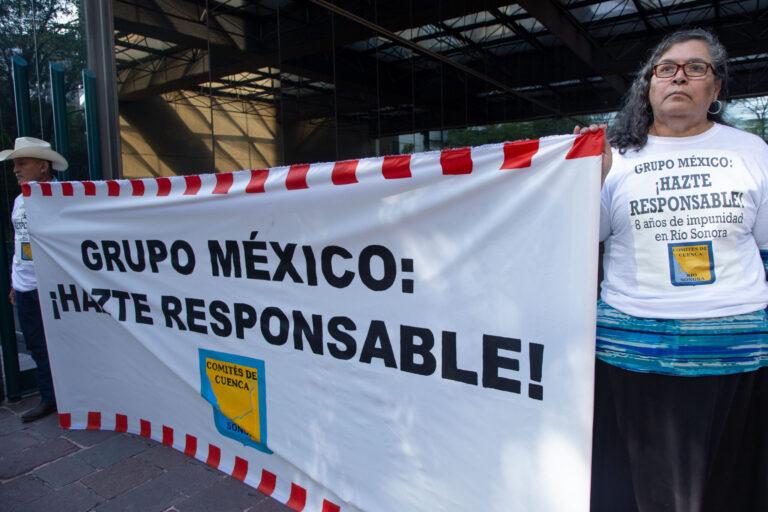 $!anifestación de afectados por la contaminación del Río Sonora.