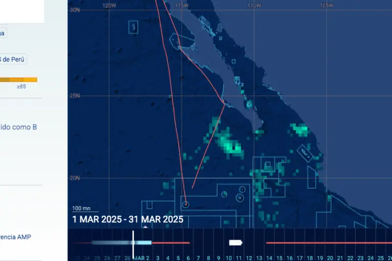 $!En marzo de 2025, el Red Rooster III volvió a entrar a la reserva de Revillagigedo y apagó su rastreo satelital.