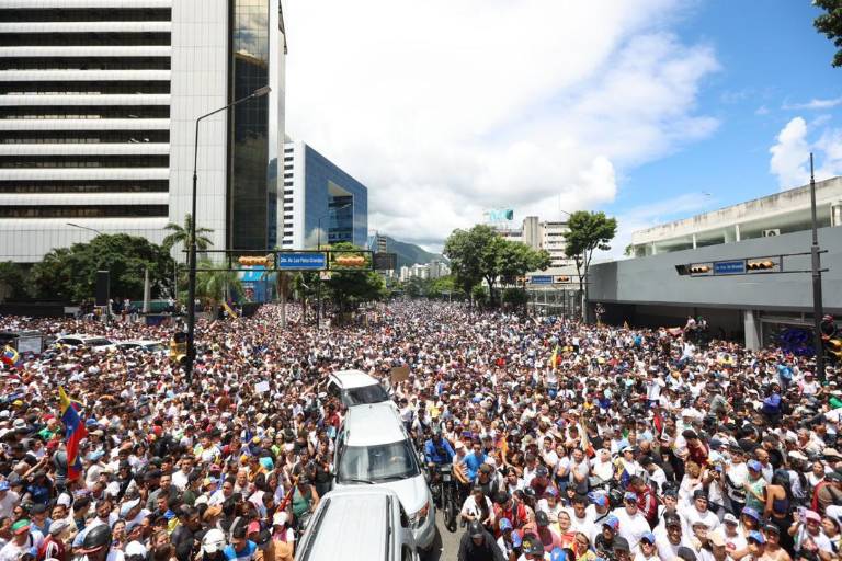 Salen a protestar para denunciar fraude electoral en Venezuela