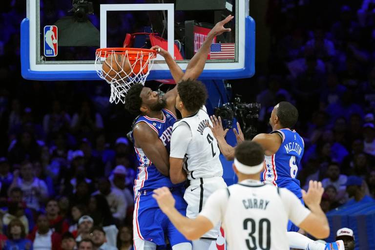 Embiid y Maxey brillaron para otra victoria de los Sixers frente a los Nets