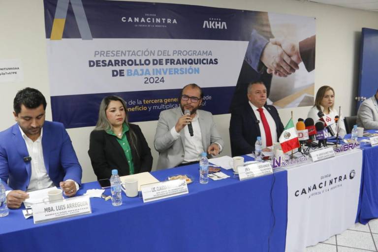 Canacintra Culiacán invita a emprendedores para formar franquicias