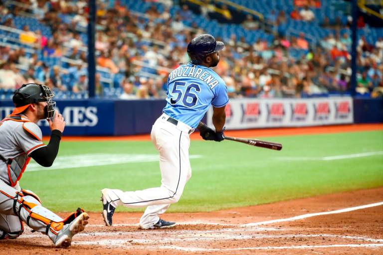 Randy Arozarena pega su primer grand slam en triunfo de Rays