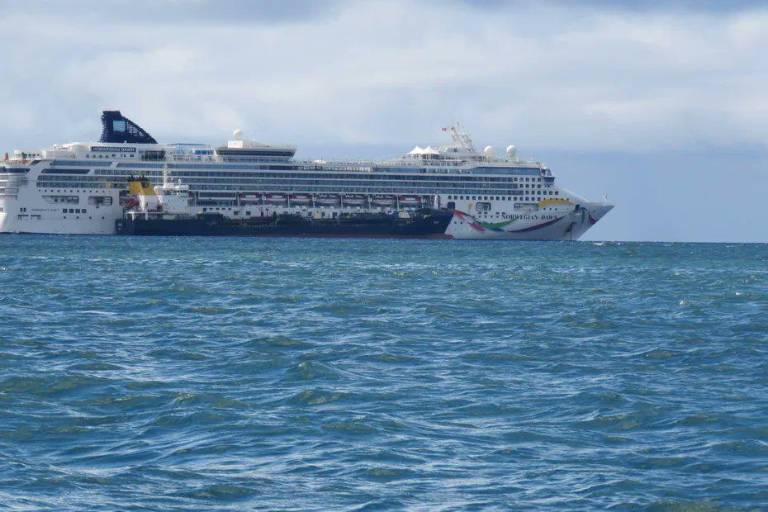 Posible brote de cólera mantiene varado a crucero Norwegian Dawn en isla del Océano Índico