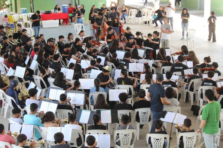 En Rosario, se vive la conectividad de orquestas y bandas sinfónicas del sur de Sinaloa