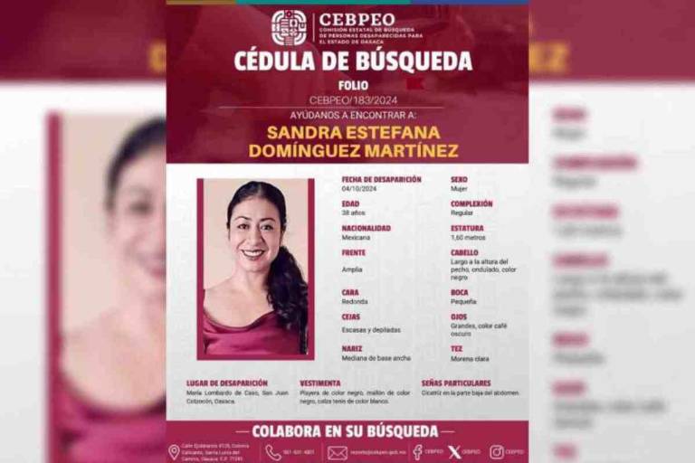 Desaparición de la defensora Sandra Domínguez sacude a Oaxaca; exigen investigar amenazas en su contra