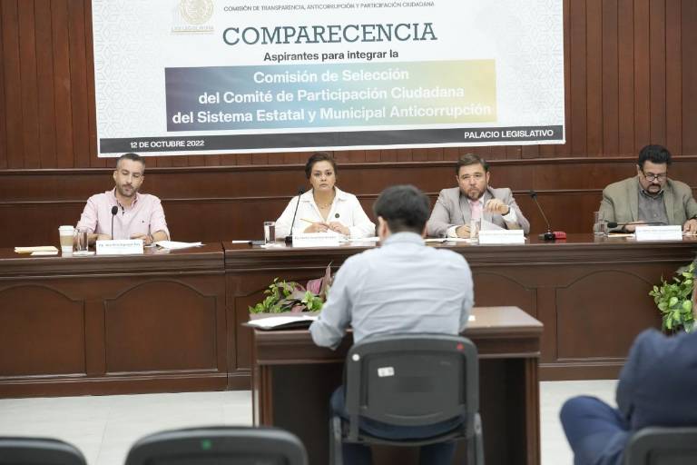 Comparecen aspirantes para integrar la Comisión de Selección del CPC del Sistema Estatal y Municipal Anticorrupción