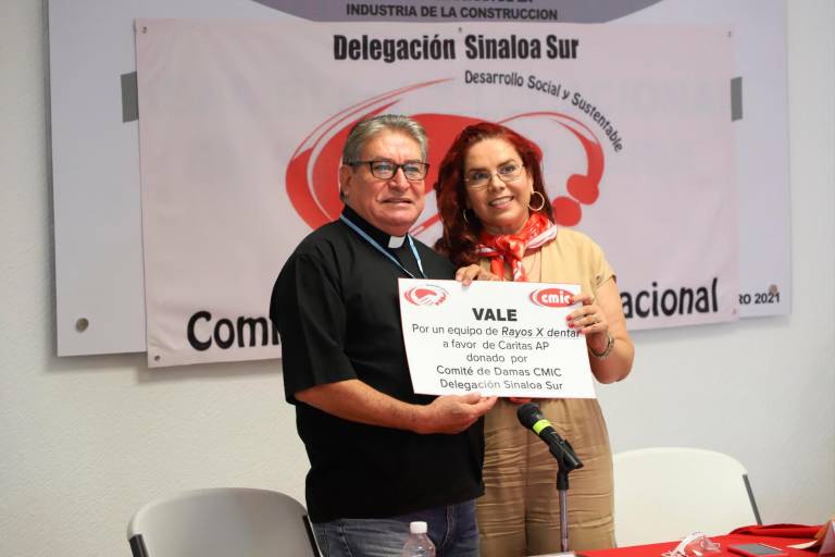 Cáritas Mazatlán IAP recibe donativo de Cmic Mazatlán