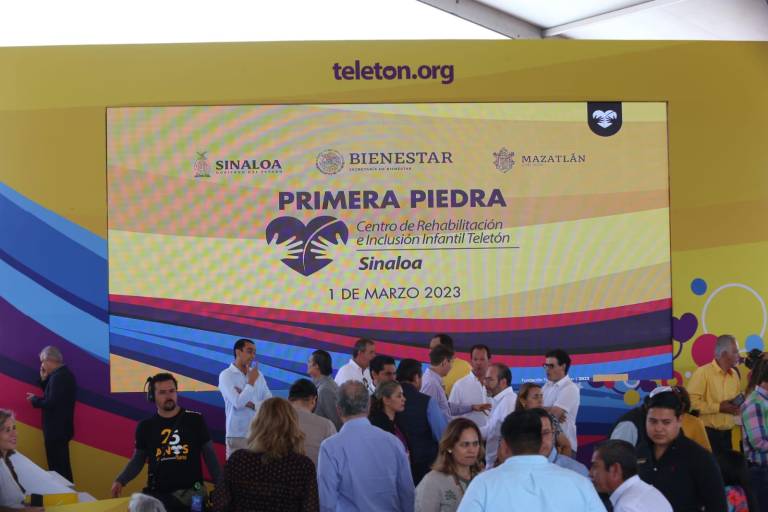 Colocan la primera piedra del CRIT Teletón en Mazatlán