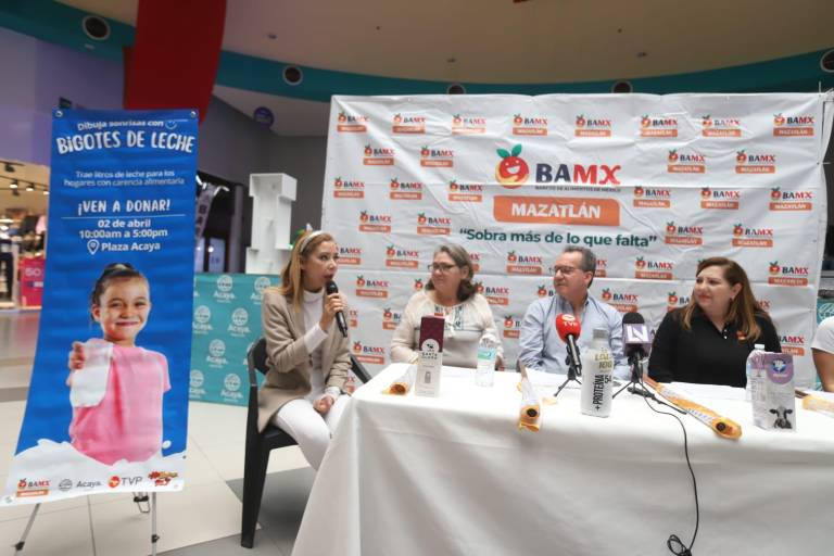 Arranca en Mazatlán campaña Bigotes de Leche del Banco de Alimentos