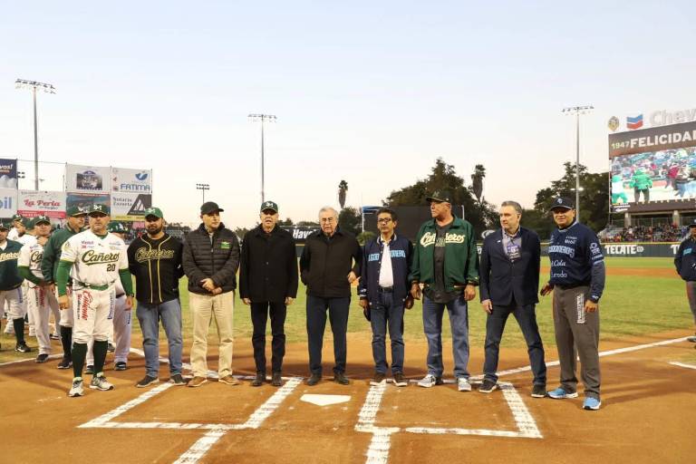 Sinaloa ya ganó, dice Rocha Moya al inaugurar la final de beisbol de la LMP
