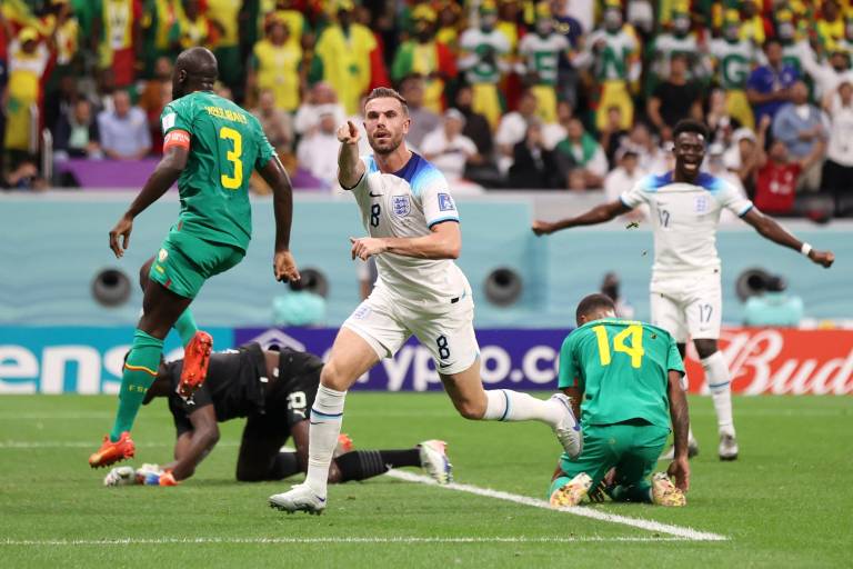 Inglaterra golea a Senegal y chocará con Francia en cuartos